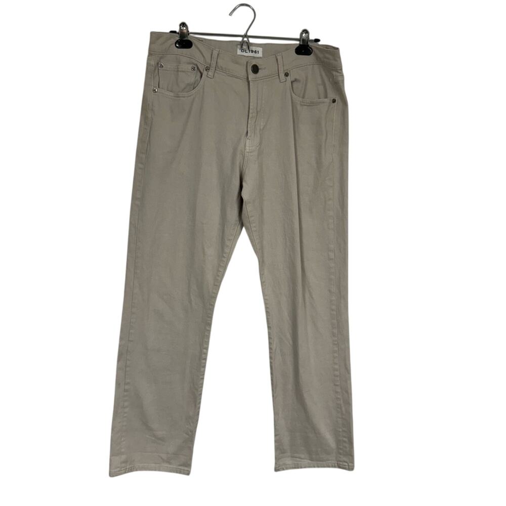 DL 1961 Tan Vince Casual Straight Jeans Mens 35 XTWill Classic Denim Cotton
